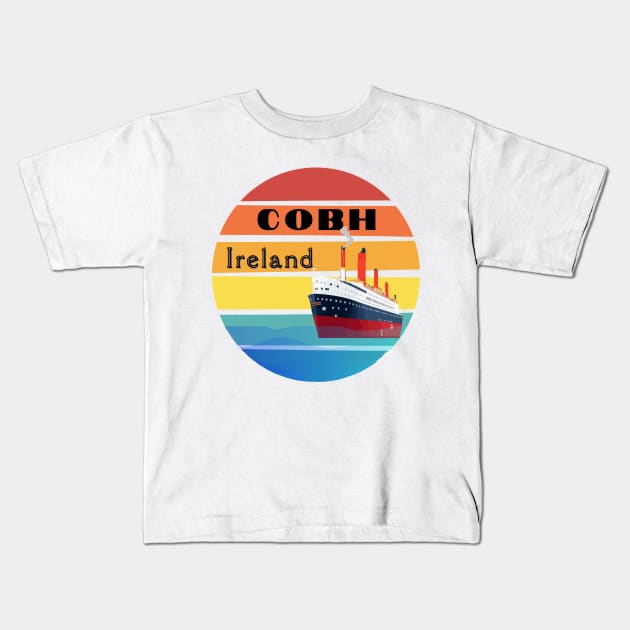 Cobh, Ireland Kids T-Shirt by Papilio Art